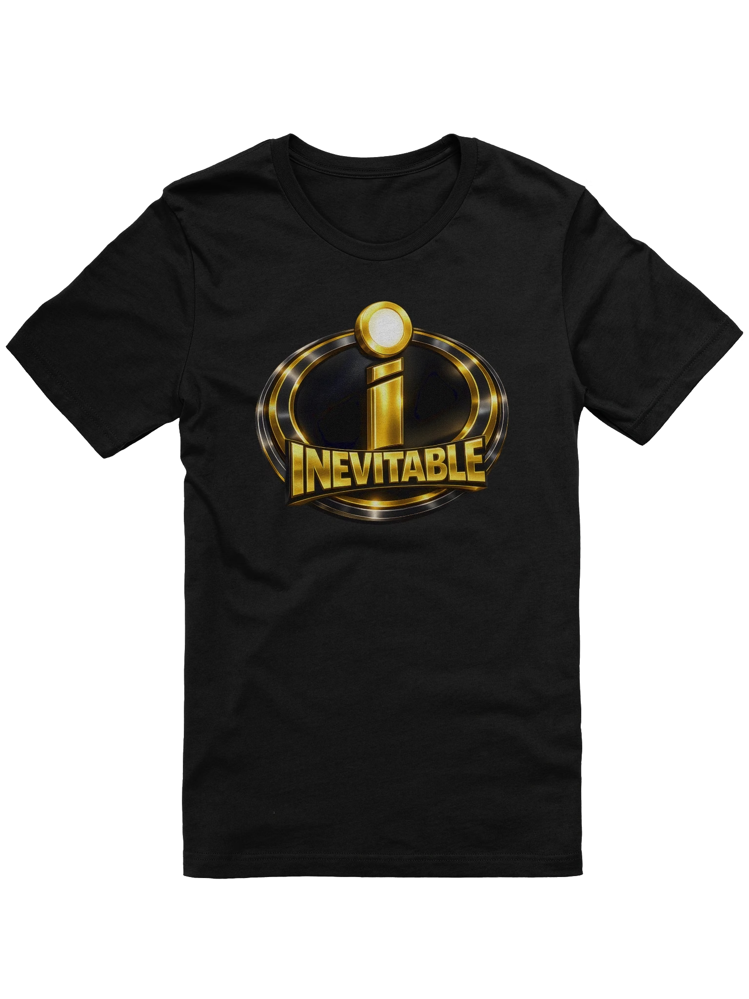 Black INEVITABLE logo T-shirt