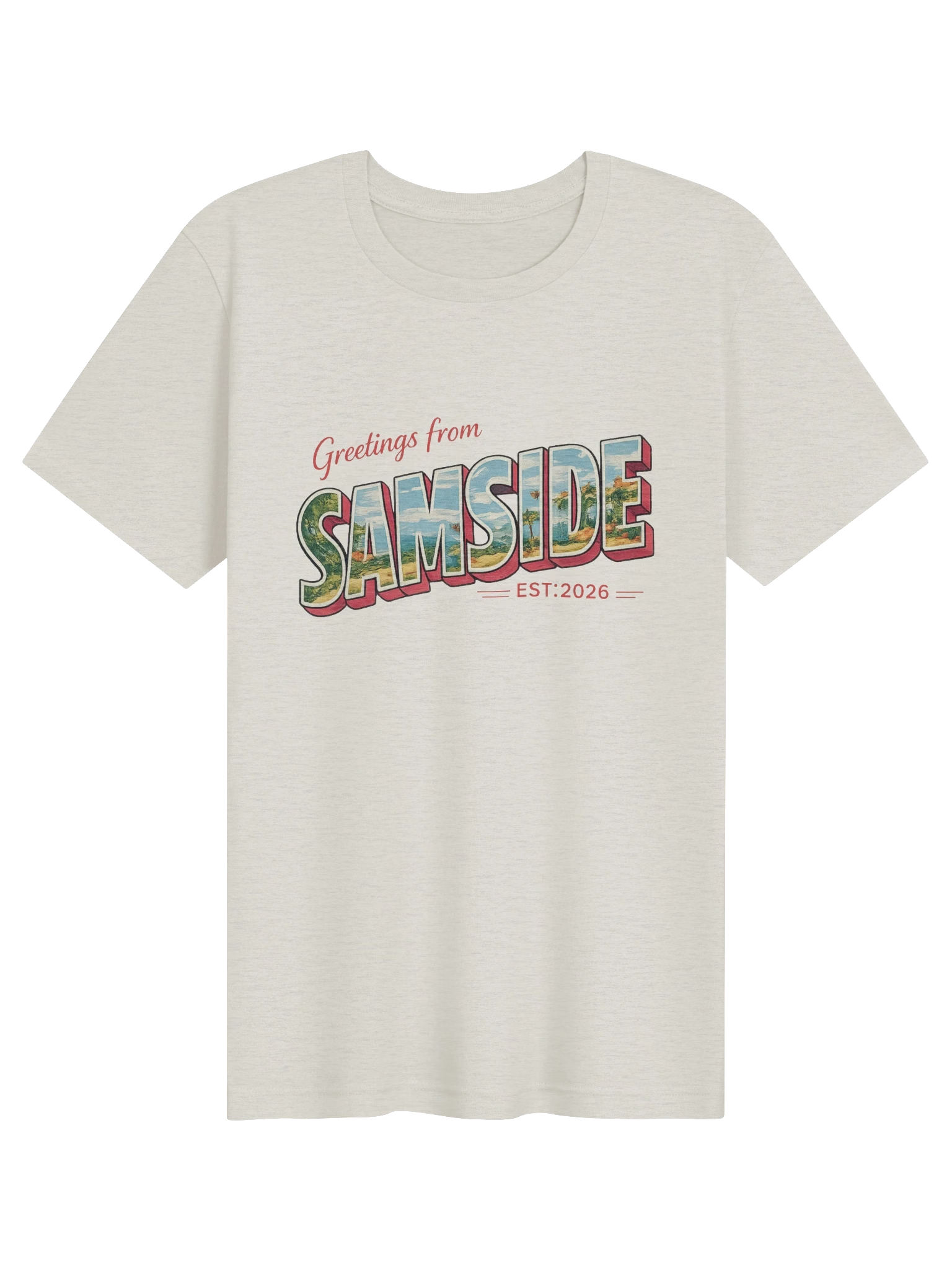 Cream Greetings from SamSide T-shirt